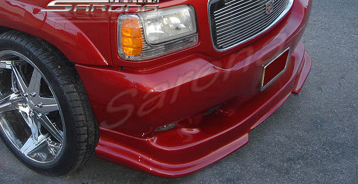 Custom Cadillac Escalade Front Bumper Add-on  SUV/SAV/Crossover Front Add-on Lip (1999 - 2001) - $379.00 (Part #CD-003-FA)